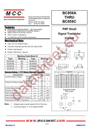 BC856A-TP datasheet  